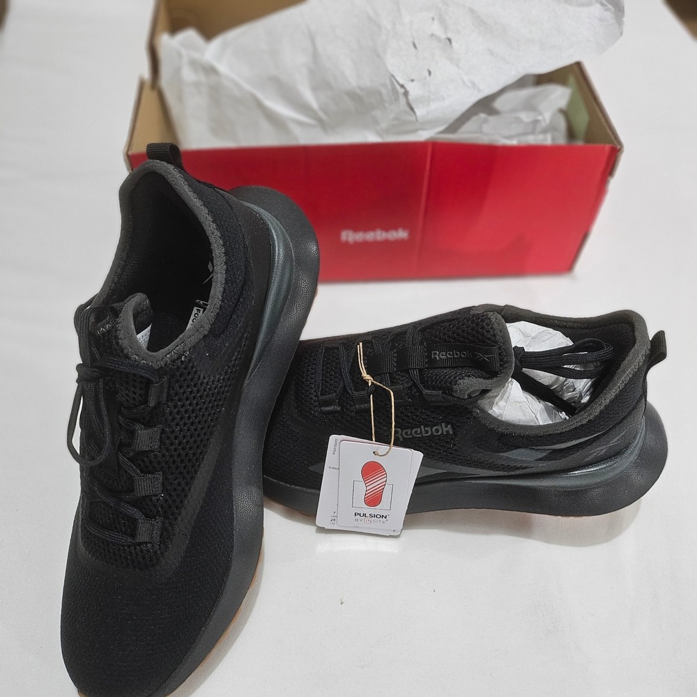 Reebok Fluxlite Mens Training Shoes Black Gum 100020037 Sneakers Size 7